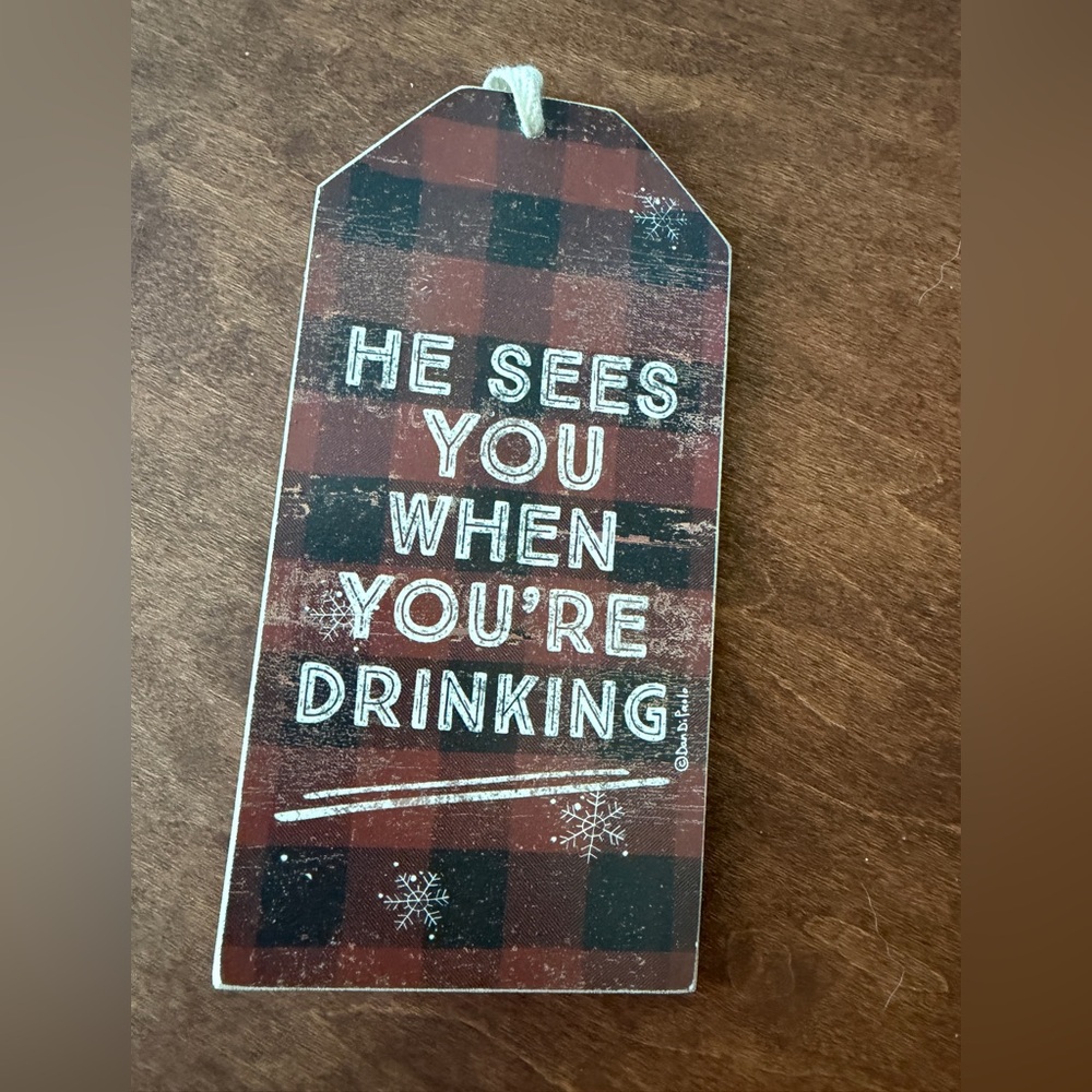 Plaid Holiday Gift Tag